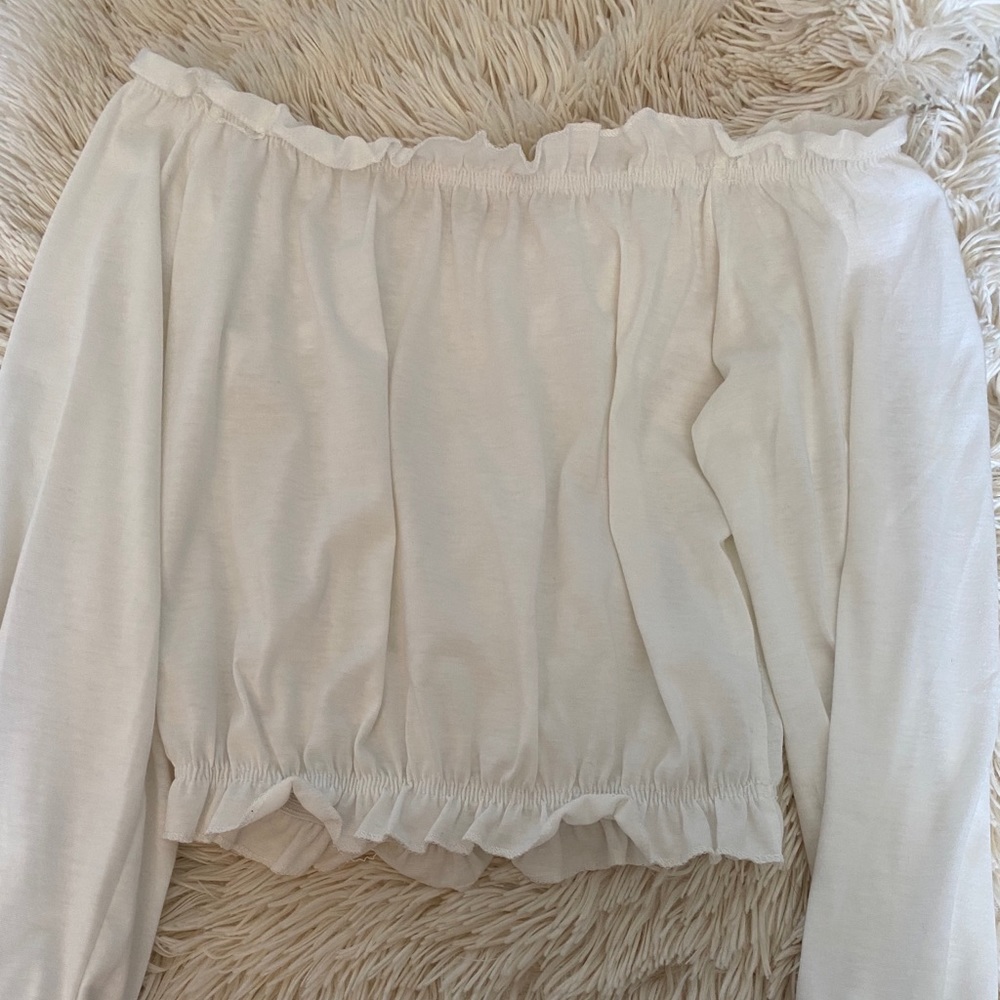 White Off The Shoulder Top